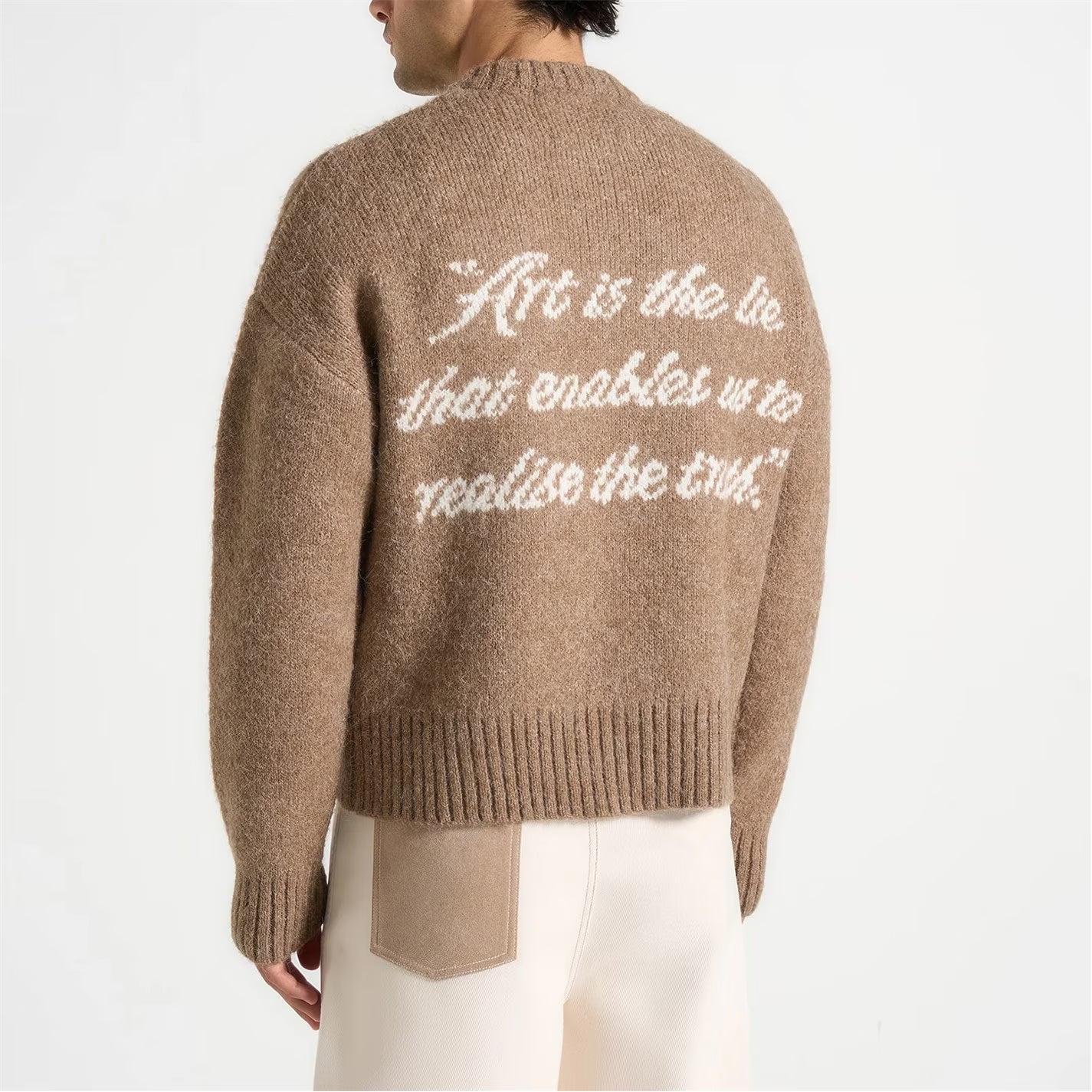 Mens Kamil Brushed Wool Knit Jumper