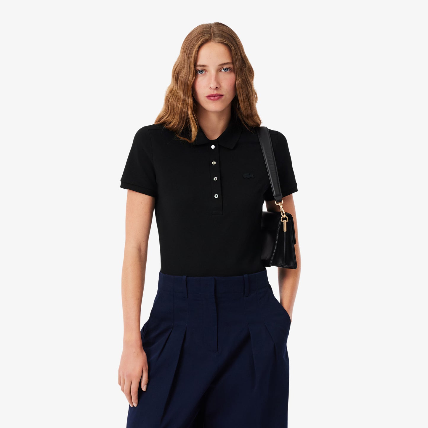 L.12.D Slim Fit Stretch Piqué Polo Shirt