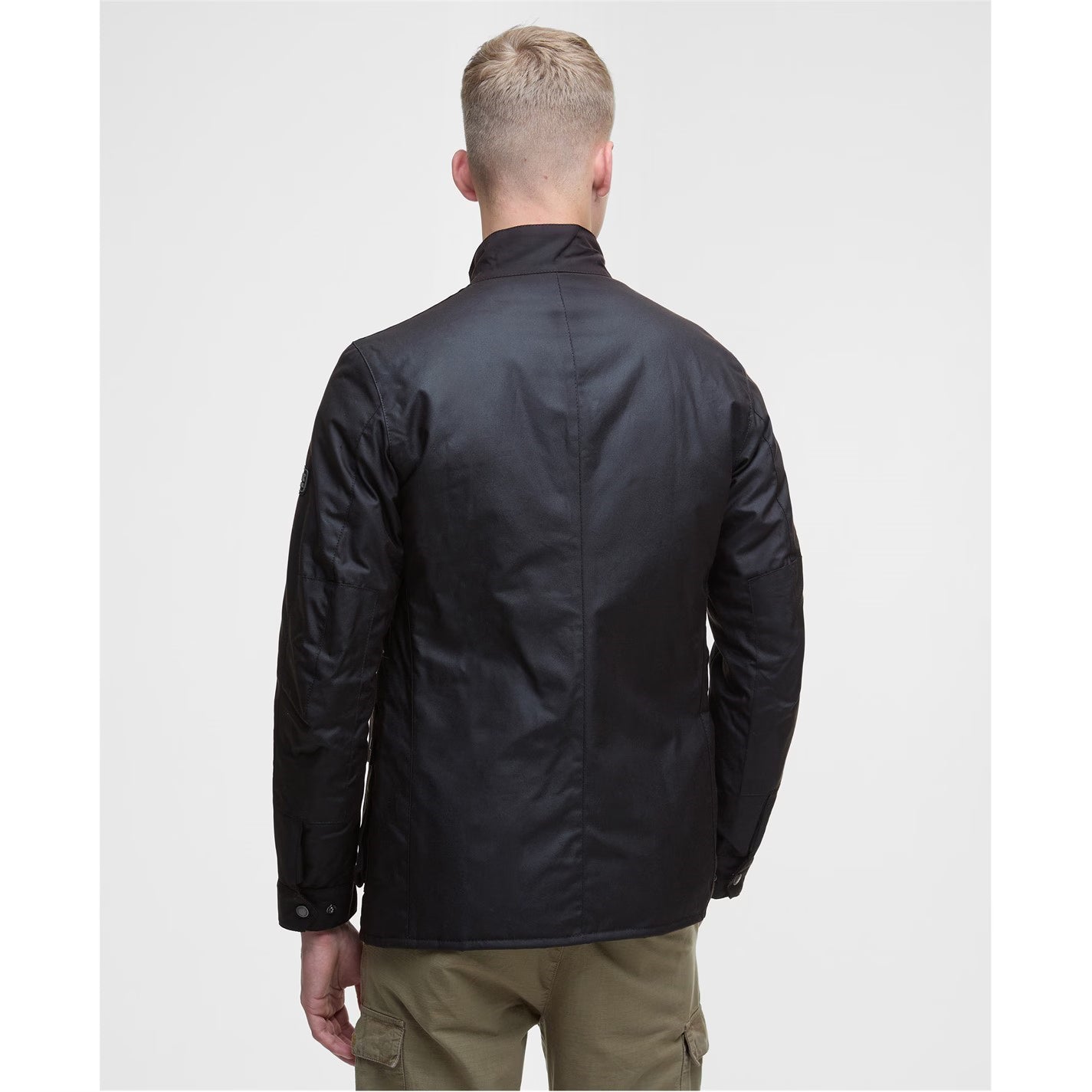 Barbour International Men's Duke Water Resistant Windproof Cotton Long Sleeve Wax Jacket