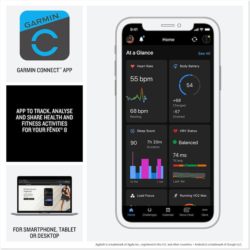 Garmin Fēnix® 8 Amoled 47mm Smart Watch