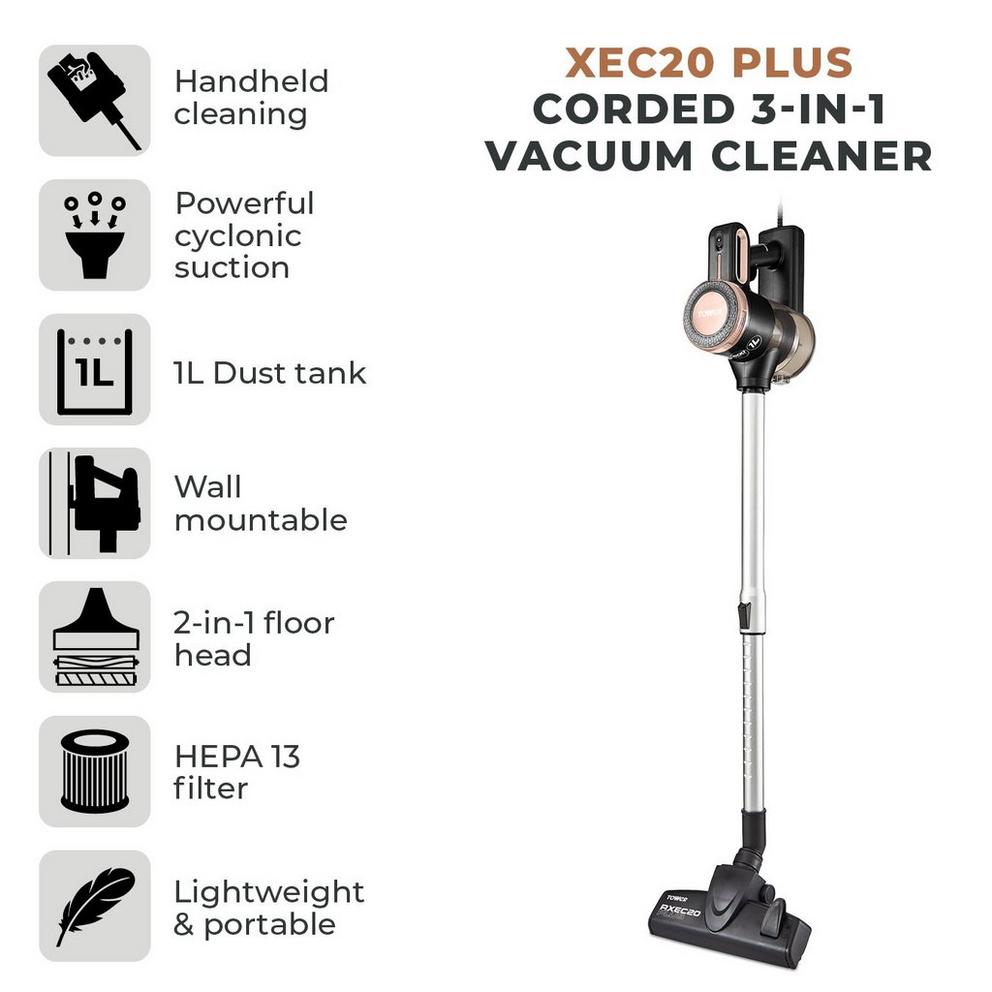 RXEC20 Plus 600W Corded 3-in-1 Vacuum Cleaner