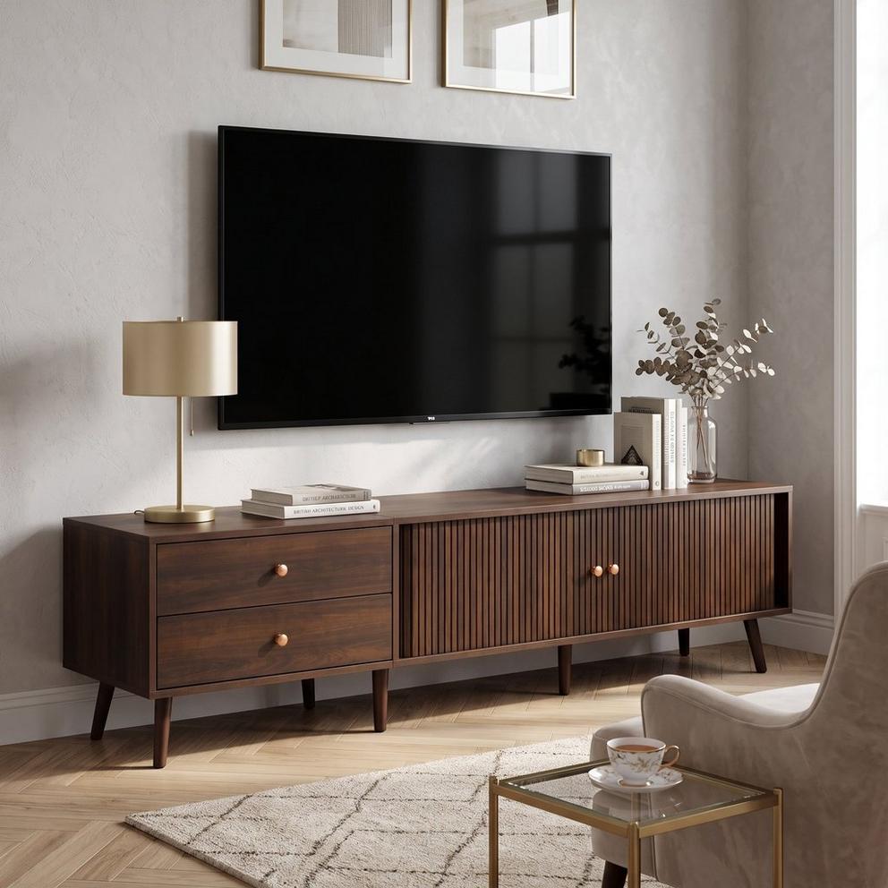Urban Meuble Roller Shutter TV Stand Media Cabinet