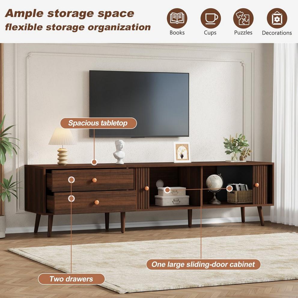 Urban Meuble Roller Shutter TV Stand Media Cabinet