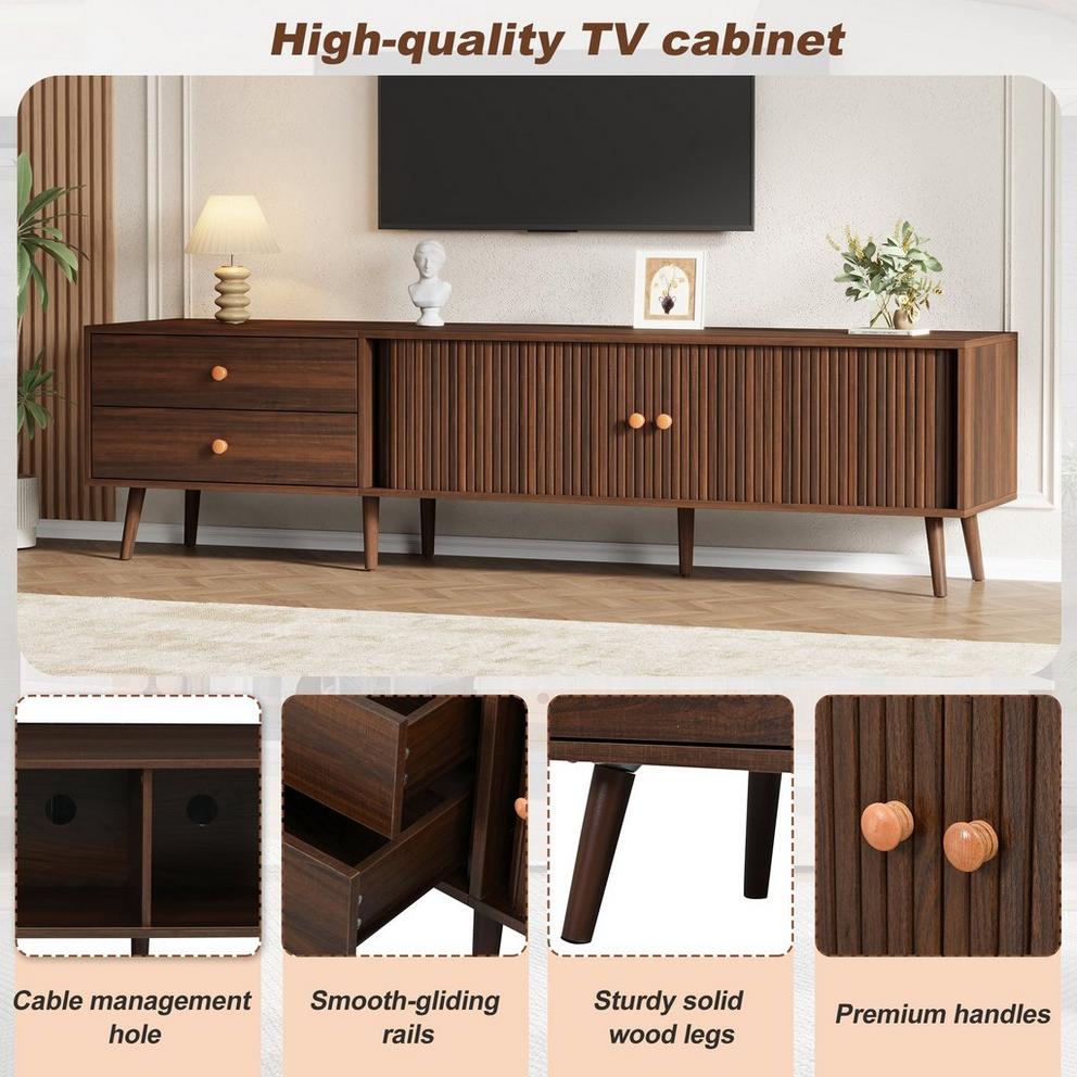 Urban Meuble Roller Shutter TV Stand Media Cabinet