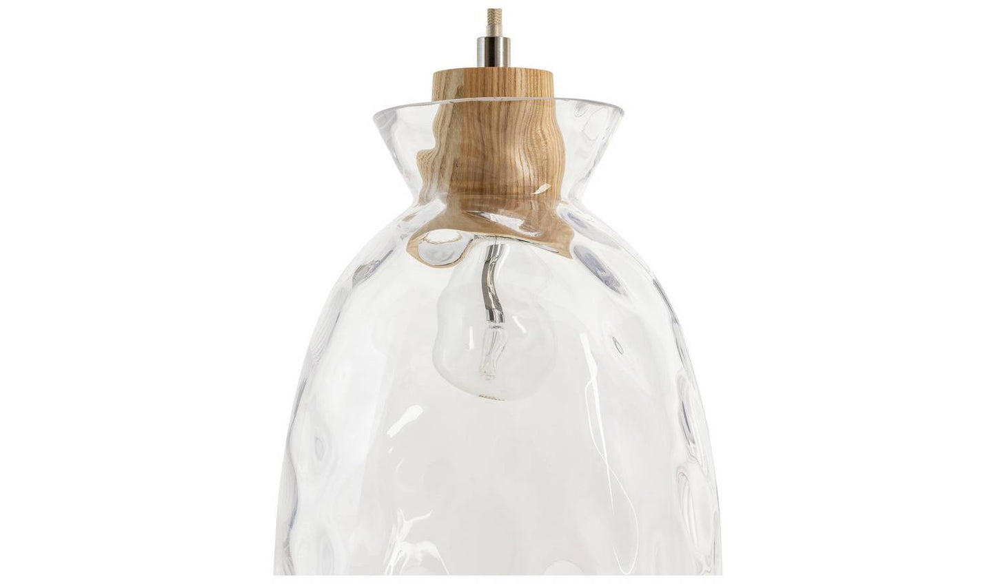 Habitat Vanern Dimple Glass Bar Pendant Light - Clear