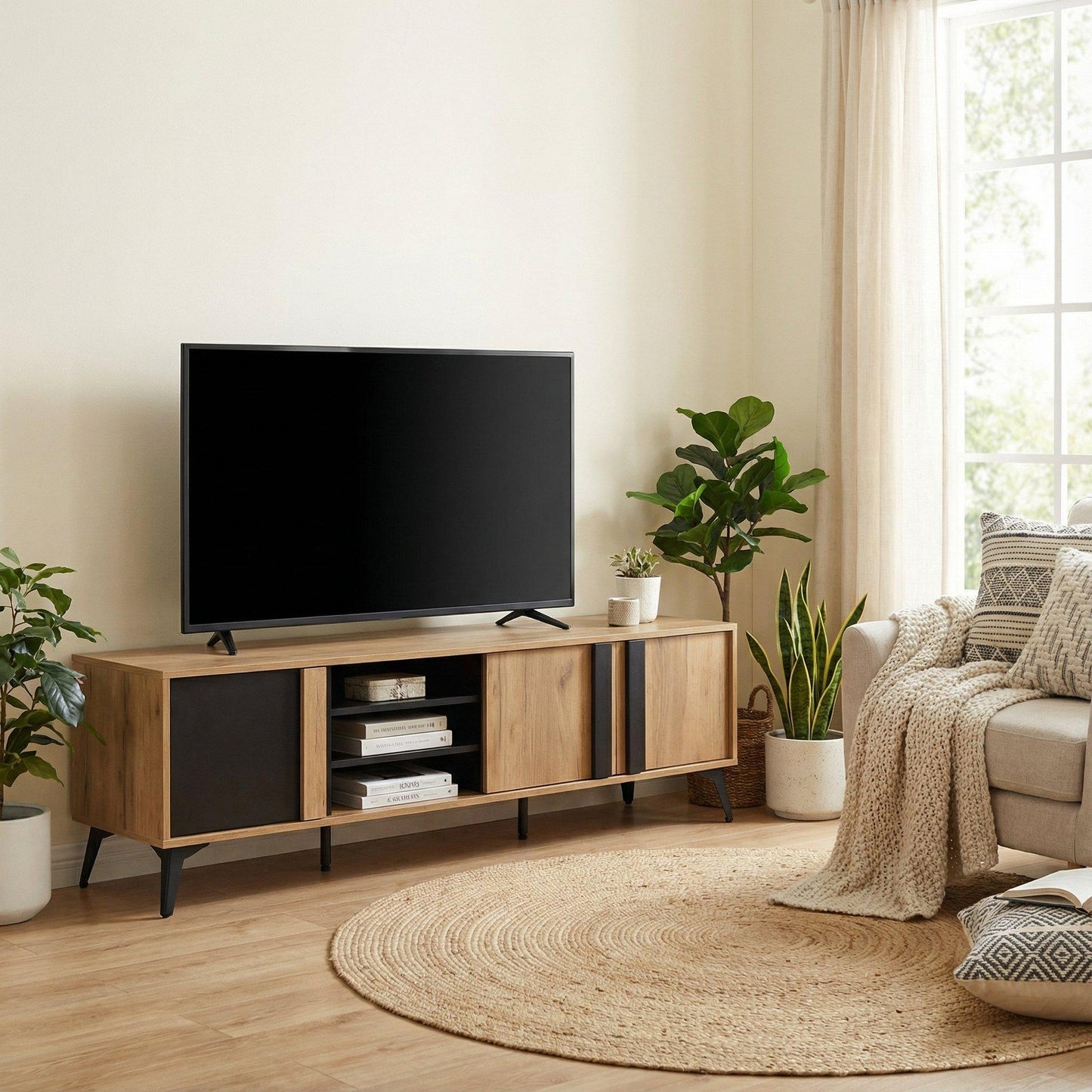 Urban Meuble Wood TV Stand Modern Design