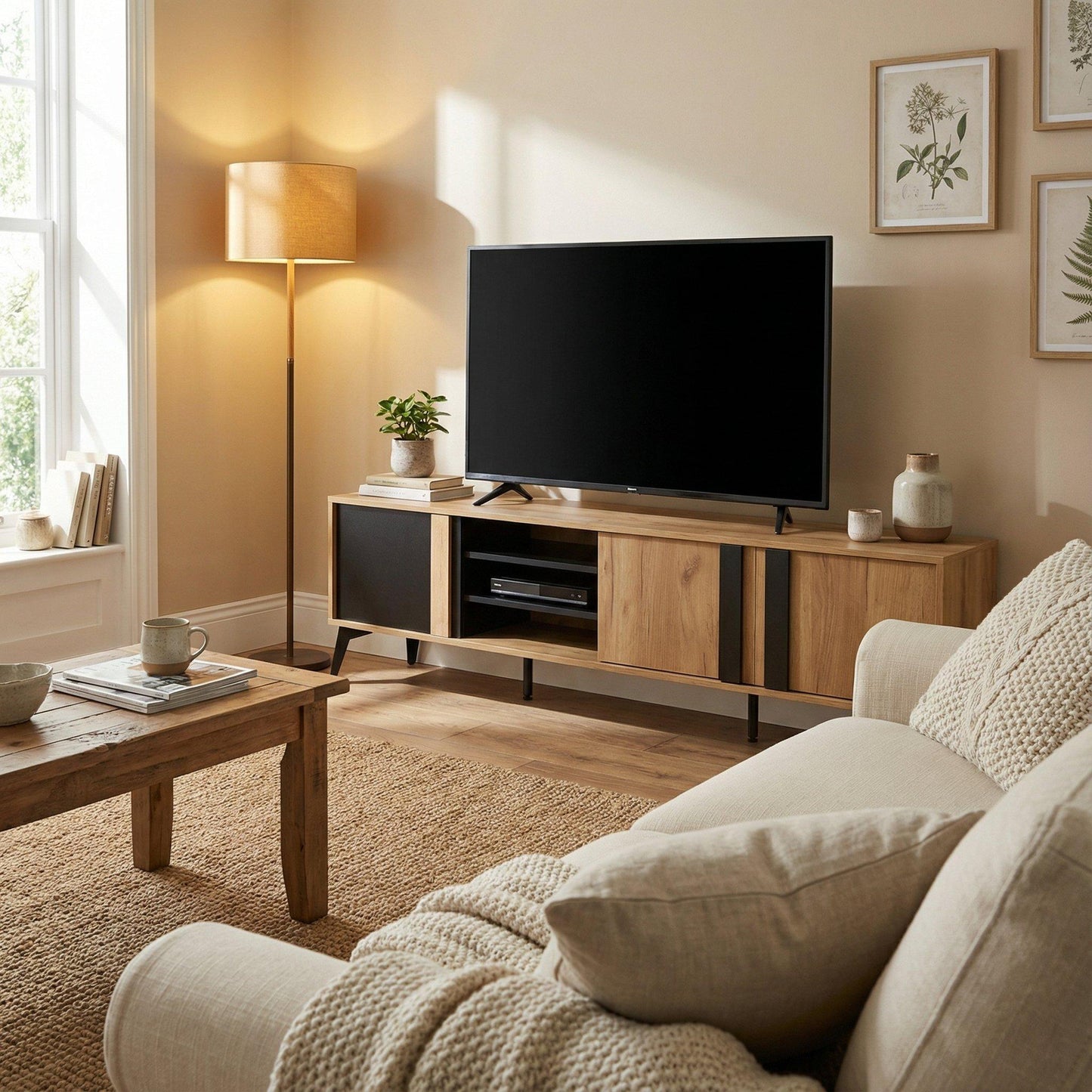 Urban Meuble Wood TV Stand Modern Design
