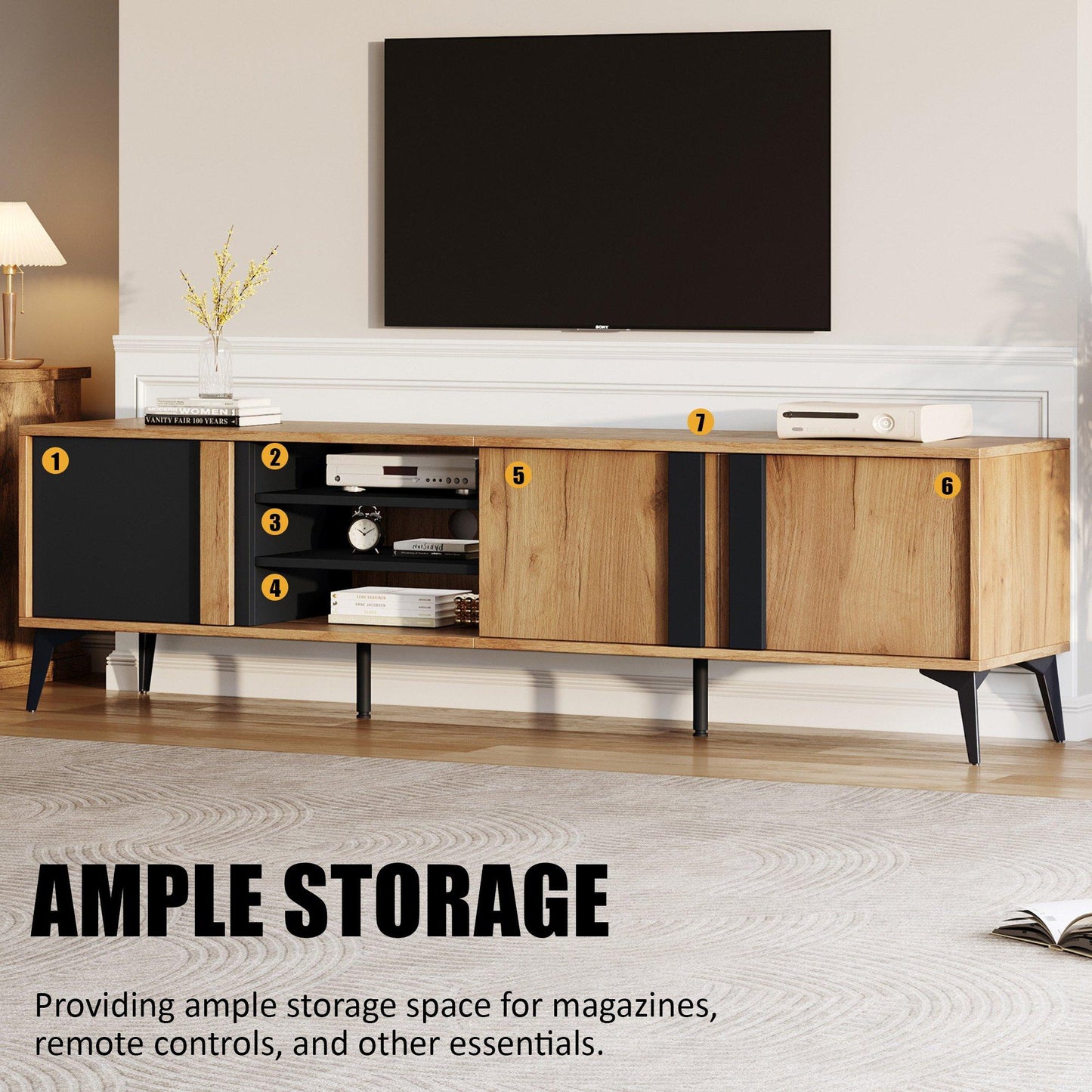 Urban Meuble Wood TV Stand Modern Design