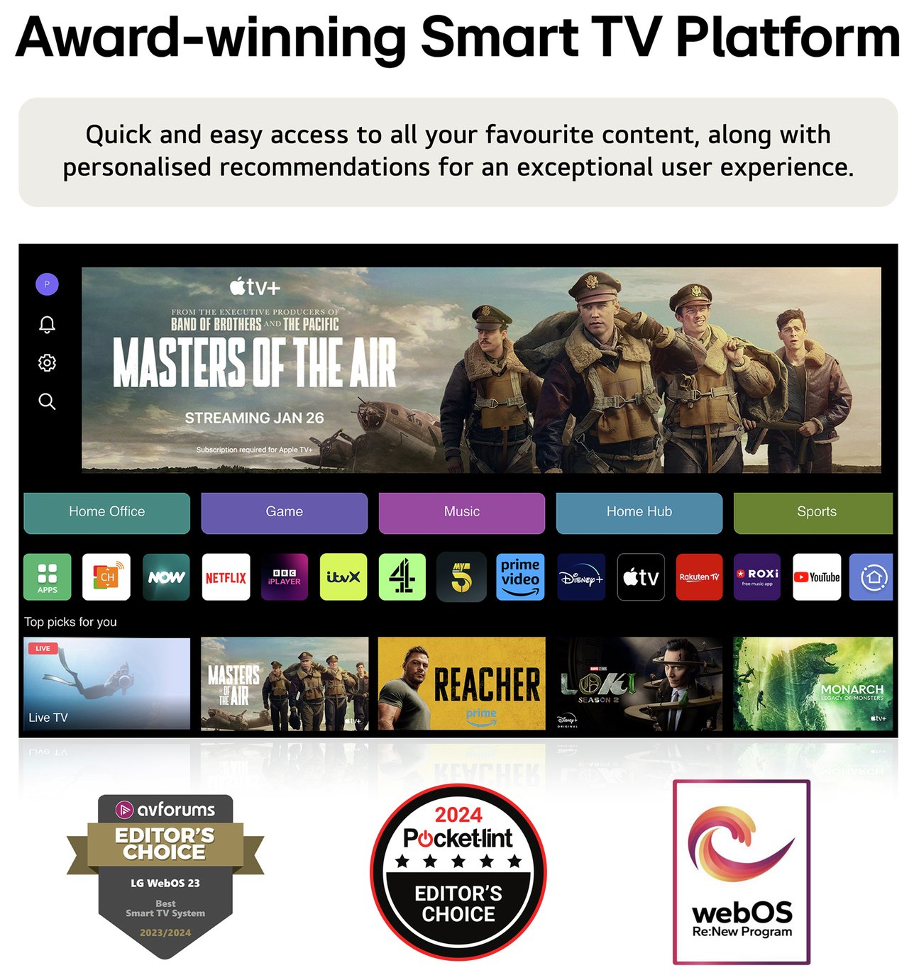 LG 32 Inch 32LR60006LA Smart FHD HDR LED Freeview TV