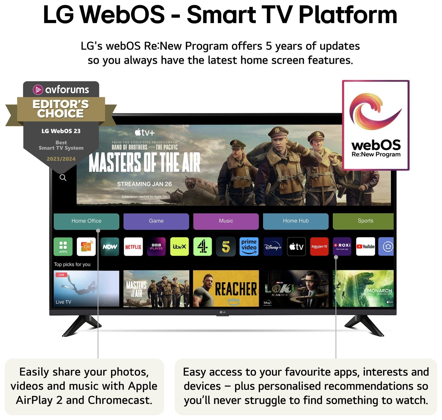 LG 32 Inch 32LR60006LA Smart FHD HDR LED Freeview TV