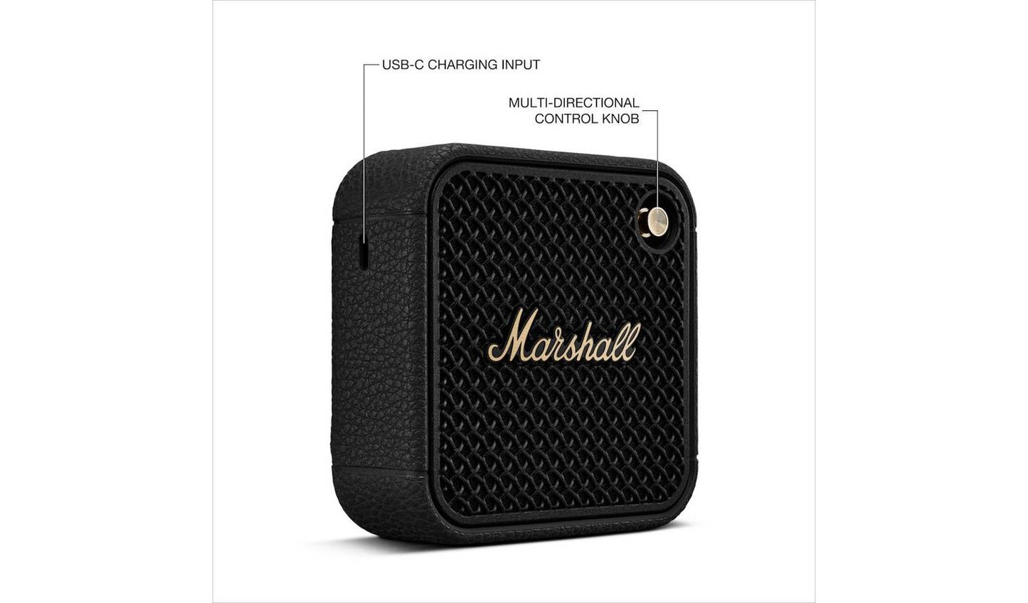 Marshall Willen II Portable Bluetooth Speaker - Black & Gold