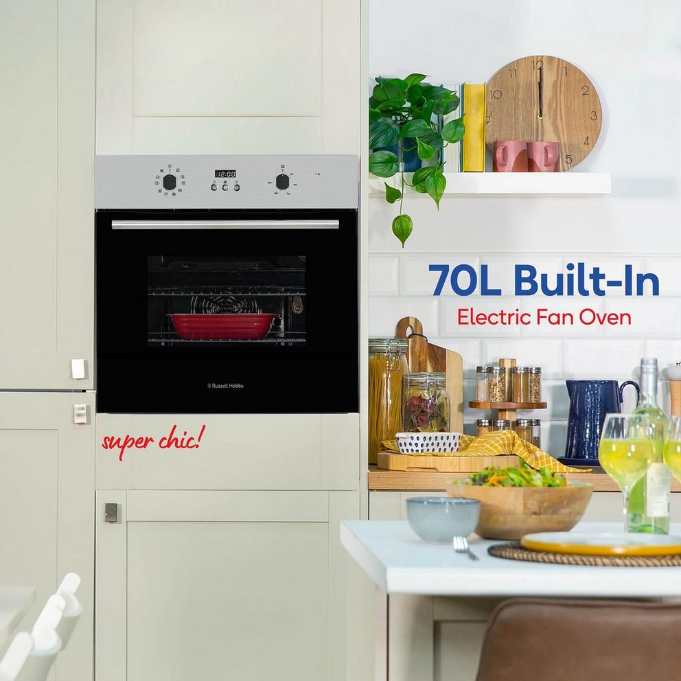 RHEO7005SS 70L Built In Electric Oven in Stainless