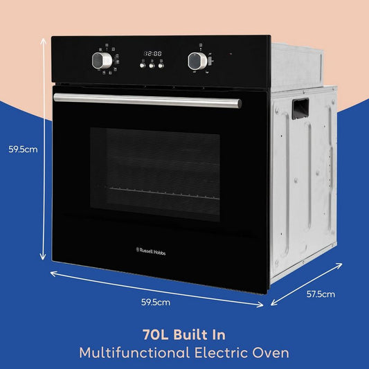 RHEO7005B 70L Built In Multifunctional Oven Black