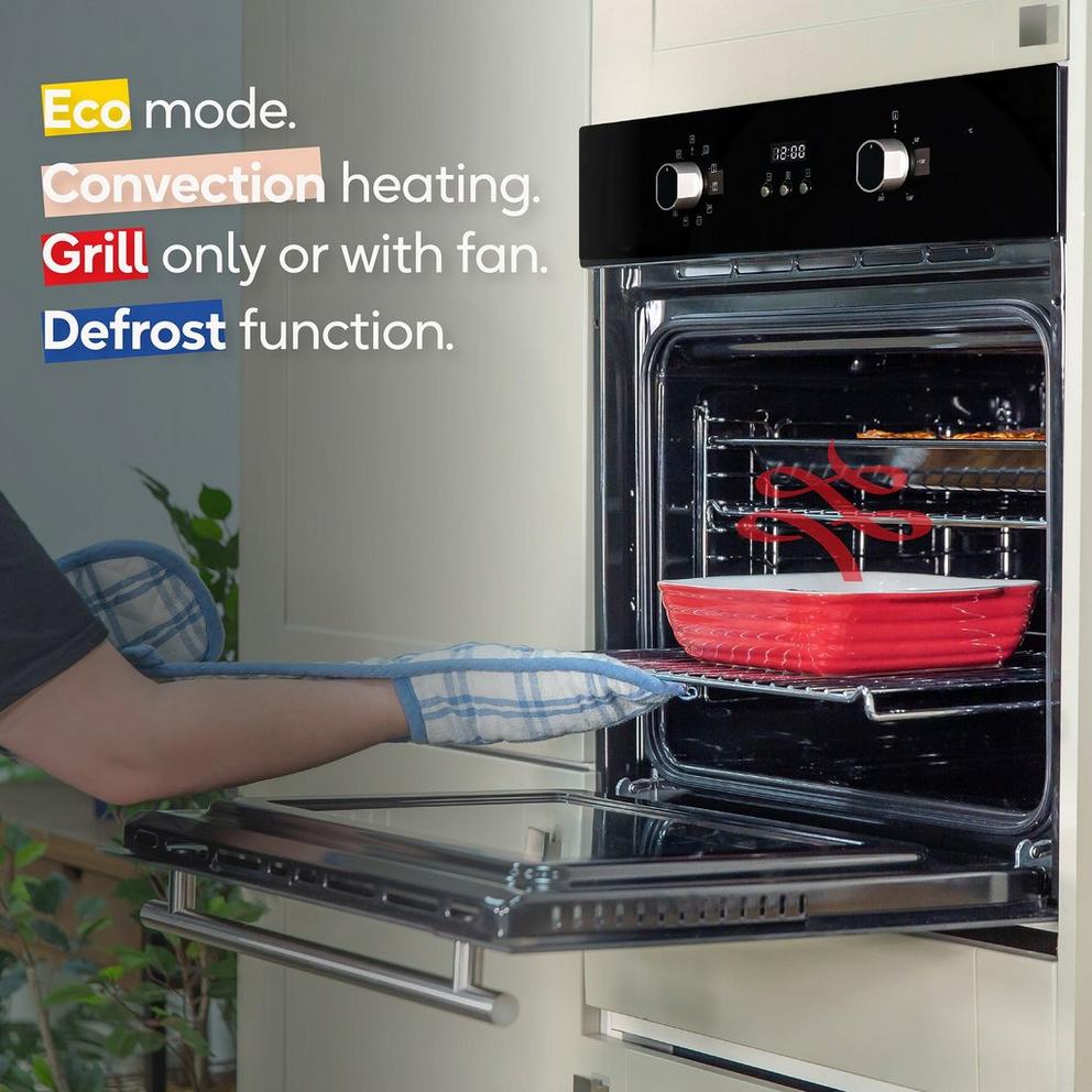 RHEO7005B 70L Built In Multifunctional Oven Black