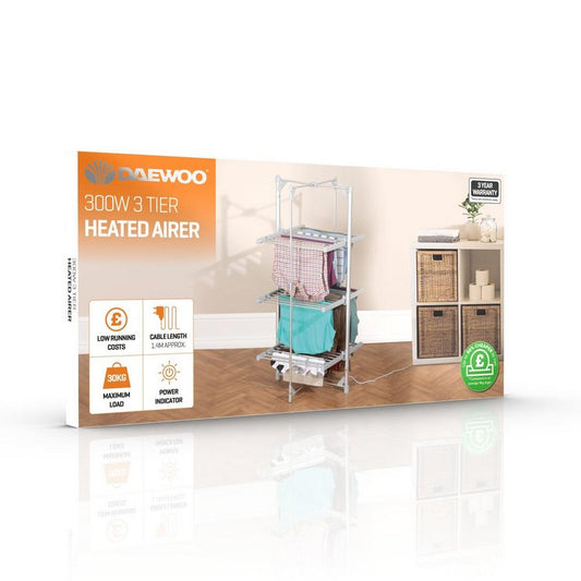 3 TIER HEATED CLOTHES AIRER