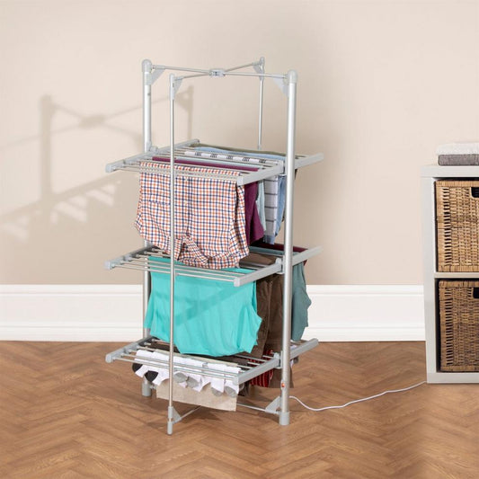 3 TIER HEATED CLOTHES AIRER