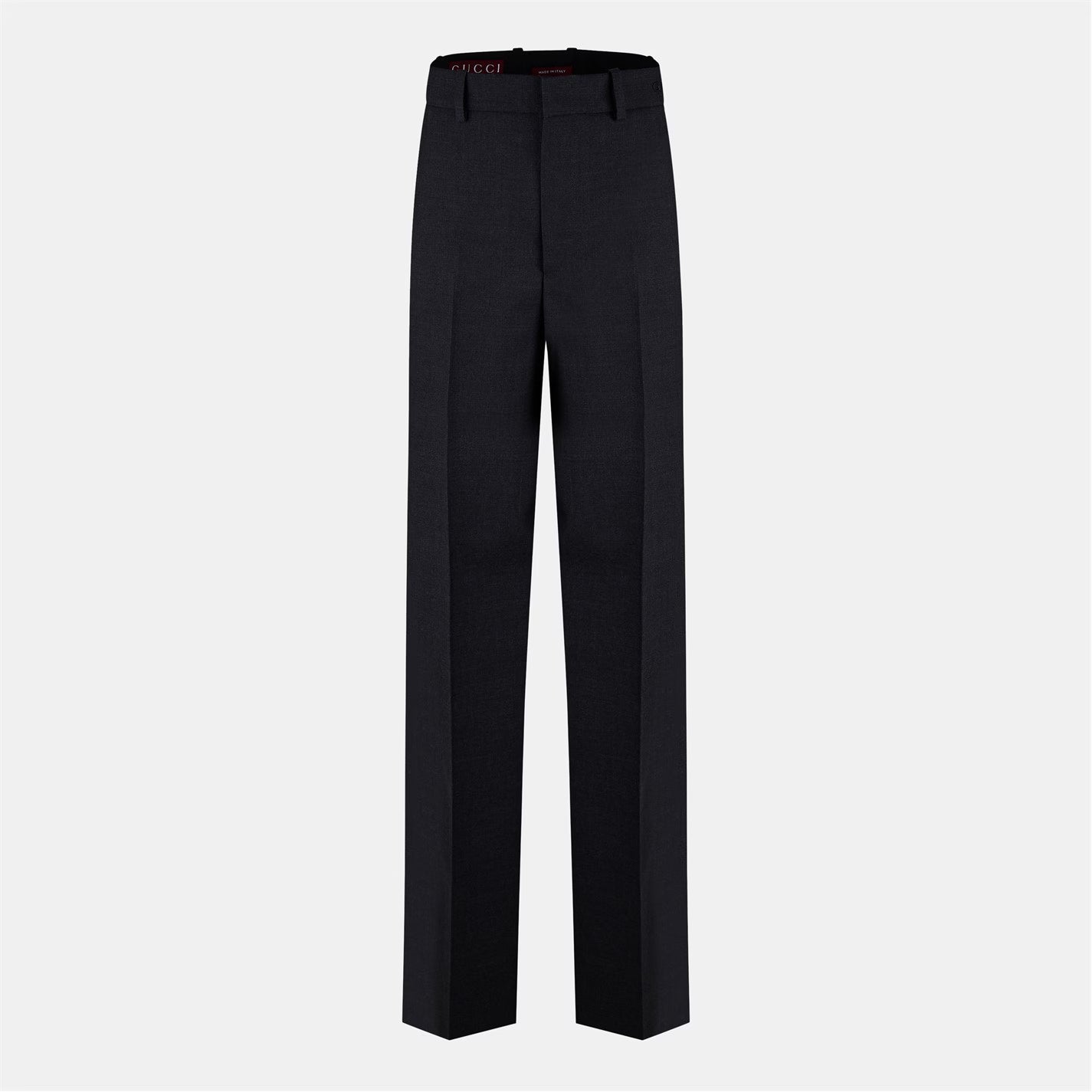 Women's Plain Wool Wide Leg Trousers