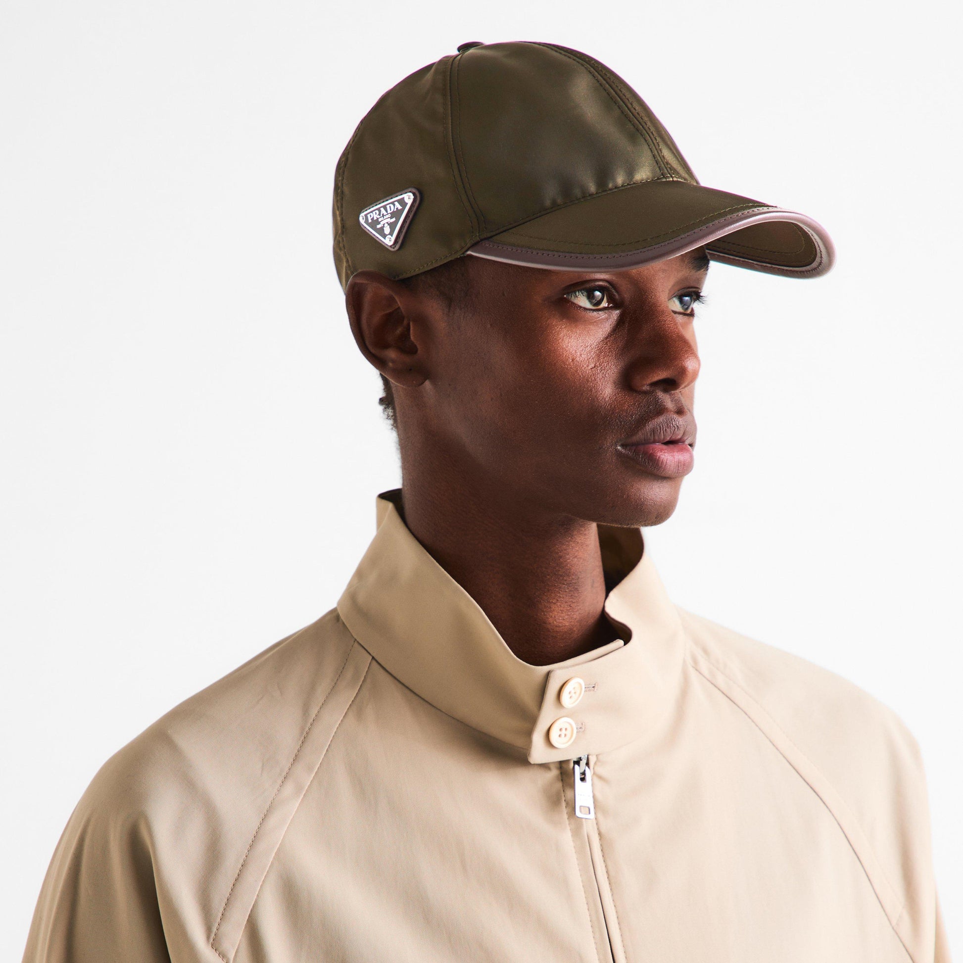 Prada Mens Re-Nylon Baseball Cap