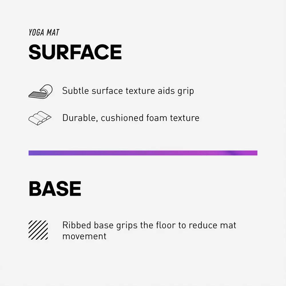 Adidas 8mm Thickness EVA/TPE Yoga Mat - Navy