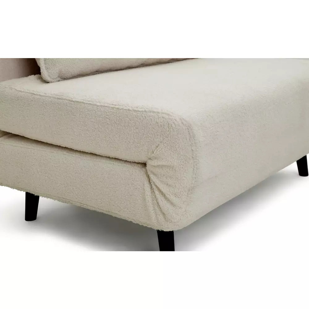 Habitat Roma Small Double Boucle Chairbed - Cream