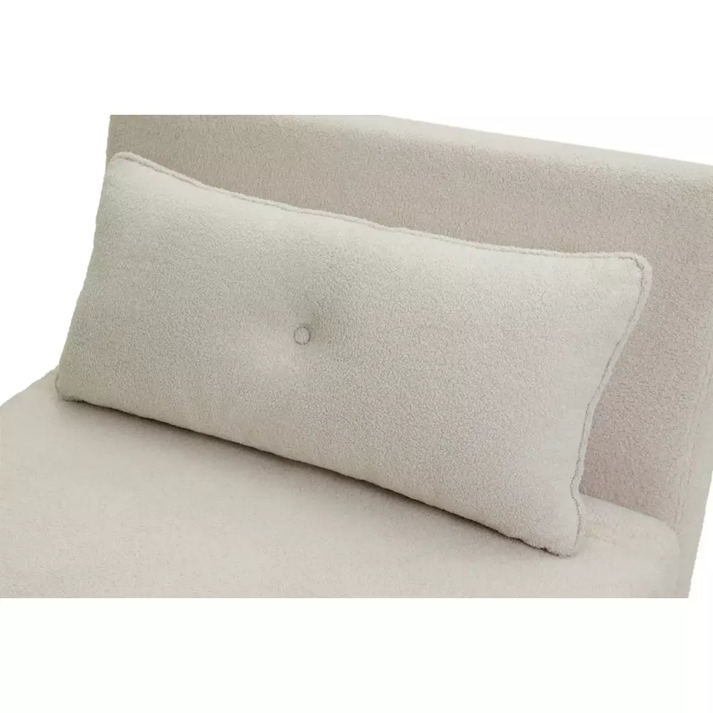 Habitat Roma Small Double Boucle Chairbed - Cream
