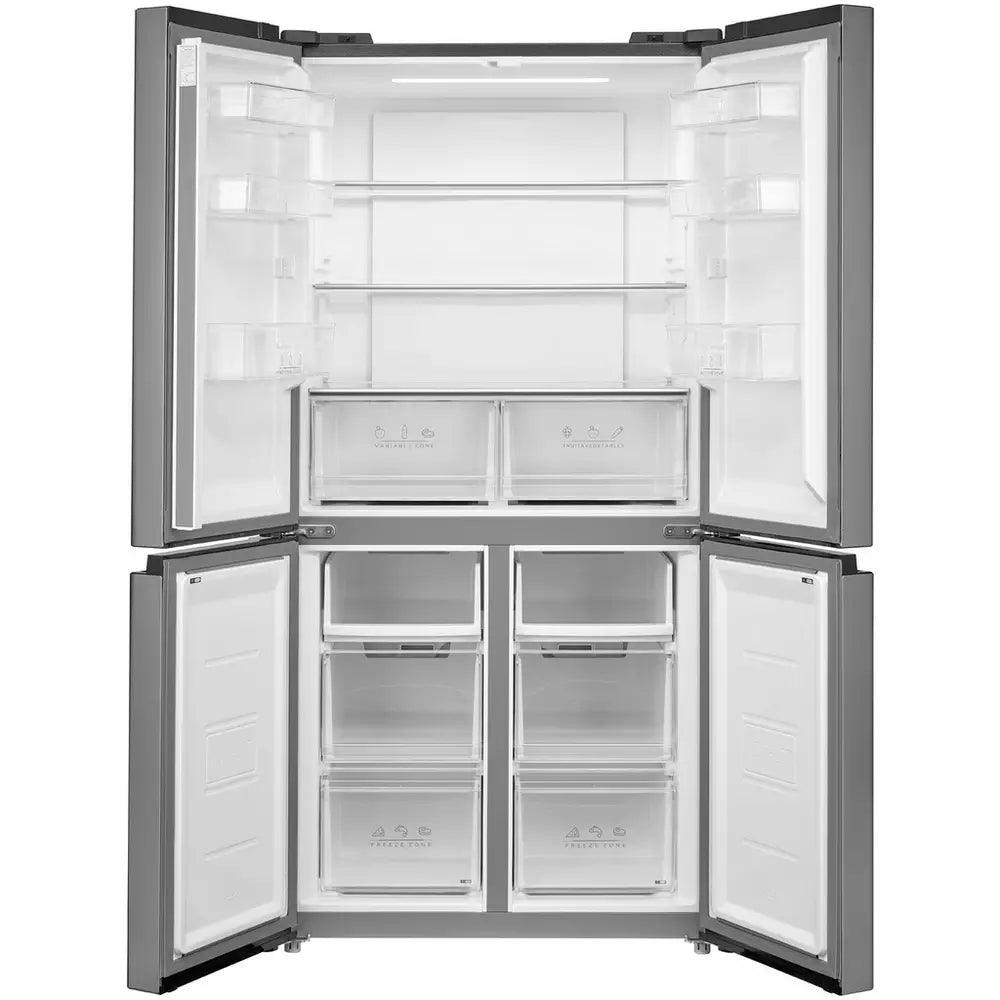 Bush MEMD4S4DR23E American Fridge Freezer - Stainless Steel