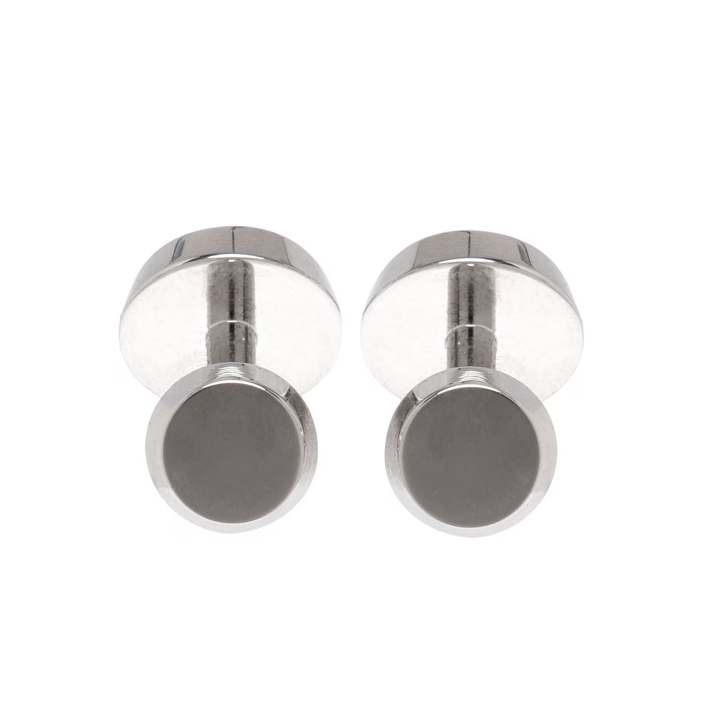 Men's Simony Polished Silver-Tone Cufflinks