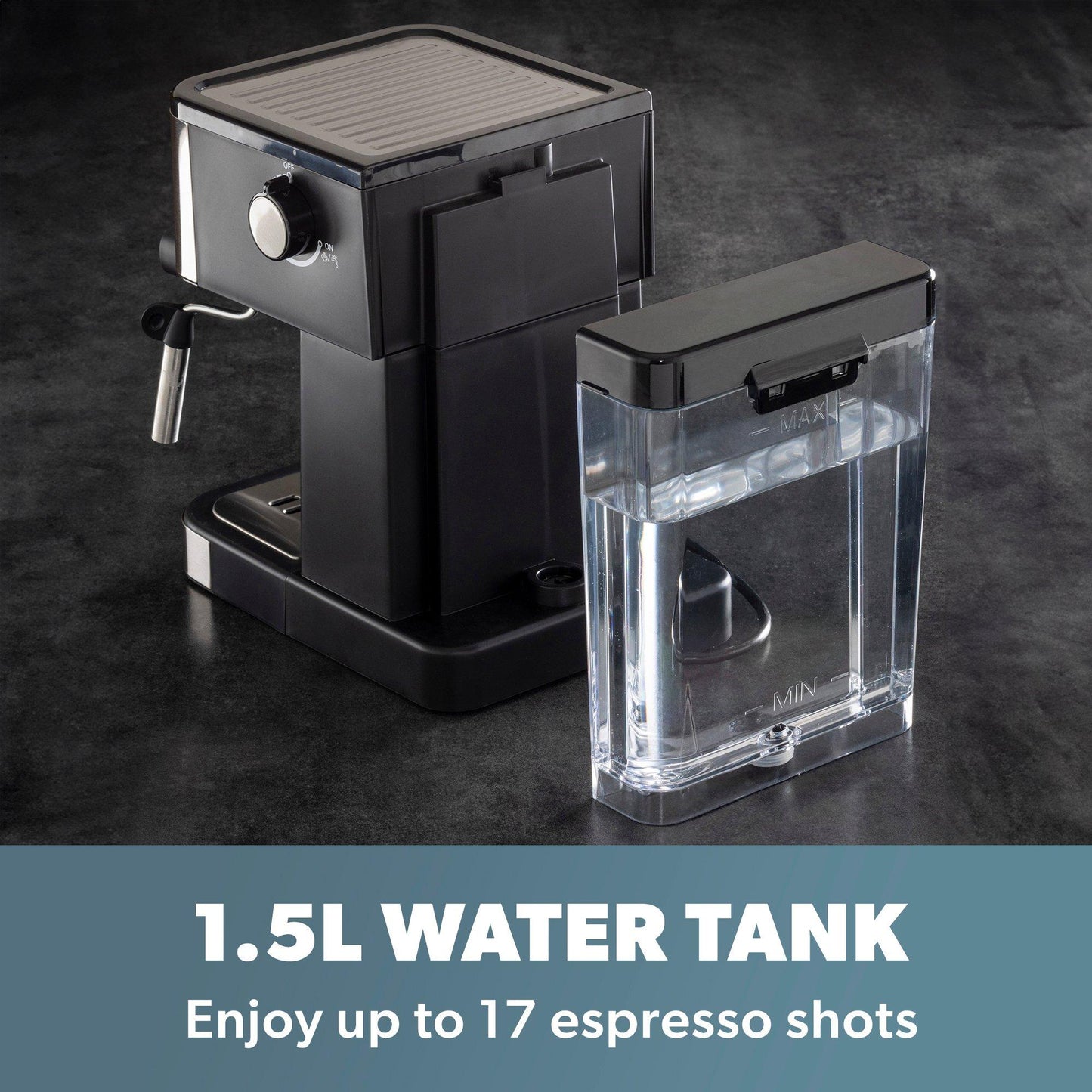 20 BAR ESPRESSO COFFEE MAKER WITH STEAM WAND