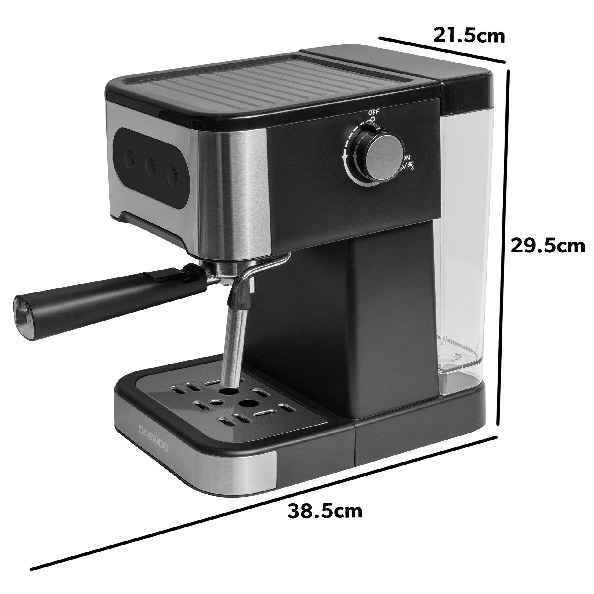 20 BAR ESPRESSO COFFEE MAKER WITH STEAM WAND