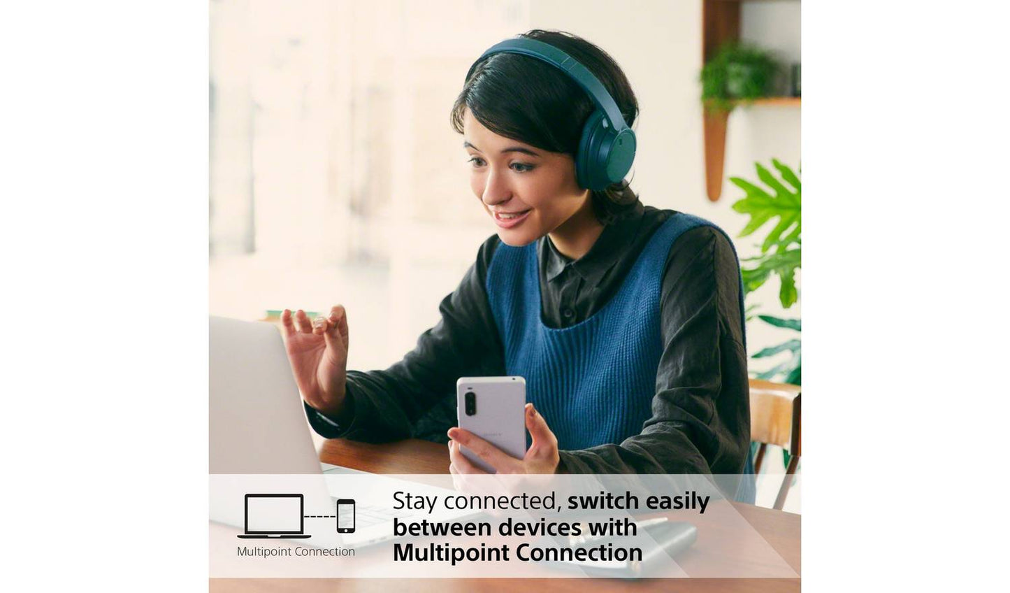 Sony WH-CH720N Wireless Over-Ear Headphones - Blue