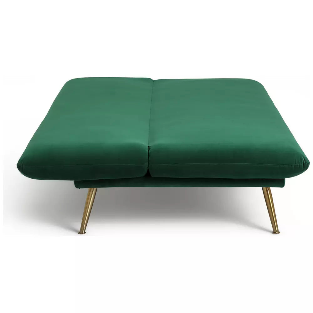 Habitat Matteo Velvet 2 Seater Sofa Bed - Green