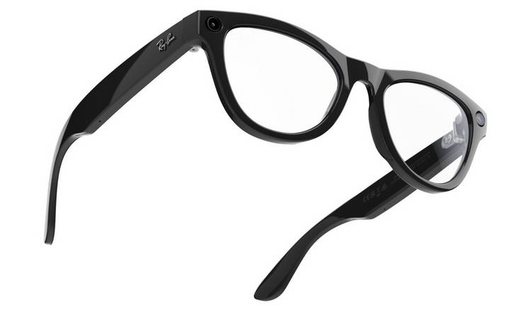 Ray-Ban Meta Skyler, Shiny Black, Transition Amethyst Purple