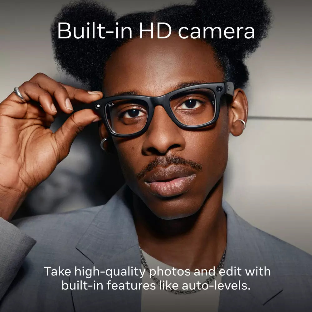 Ray-Ban Meta Skyler, Shiny Black, Transition Amethyst Purple