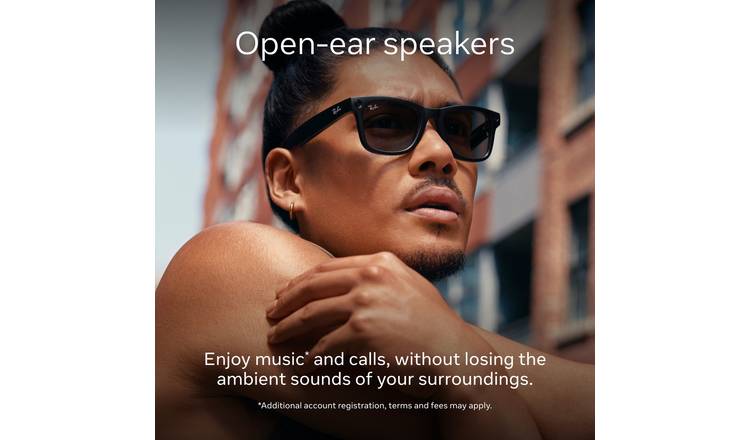 Ray-Ban Meta Skyler, Shiny Black, Transition Amethyst Purple