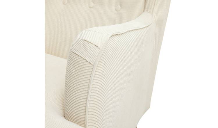 Habitat Callie Fabric Wingback Chair - Latte