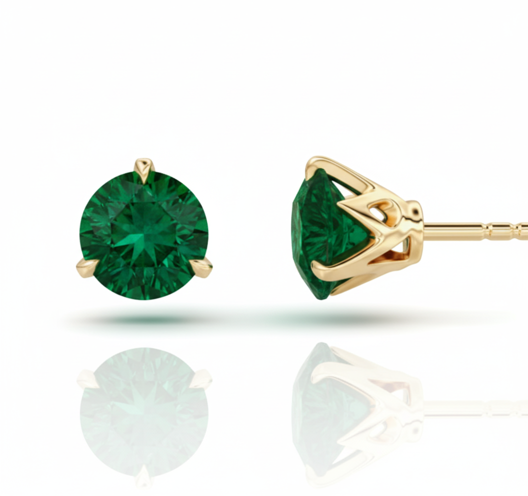 Celestia Emerald Studs - Interactive Group