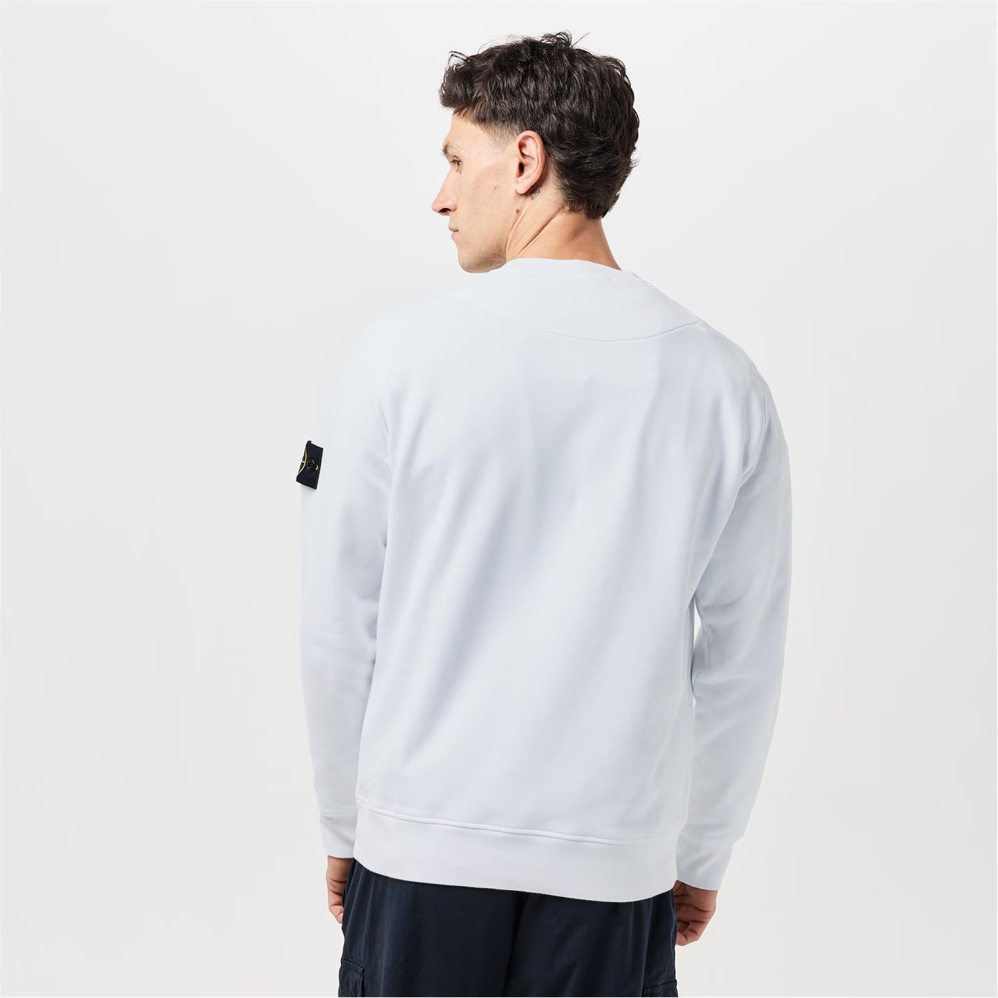 Men's Logo Lightweight Cotton Fleece Jumper