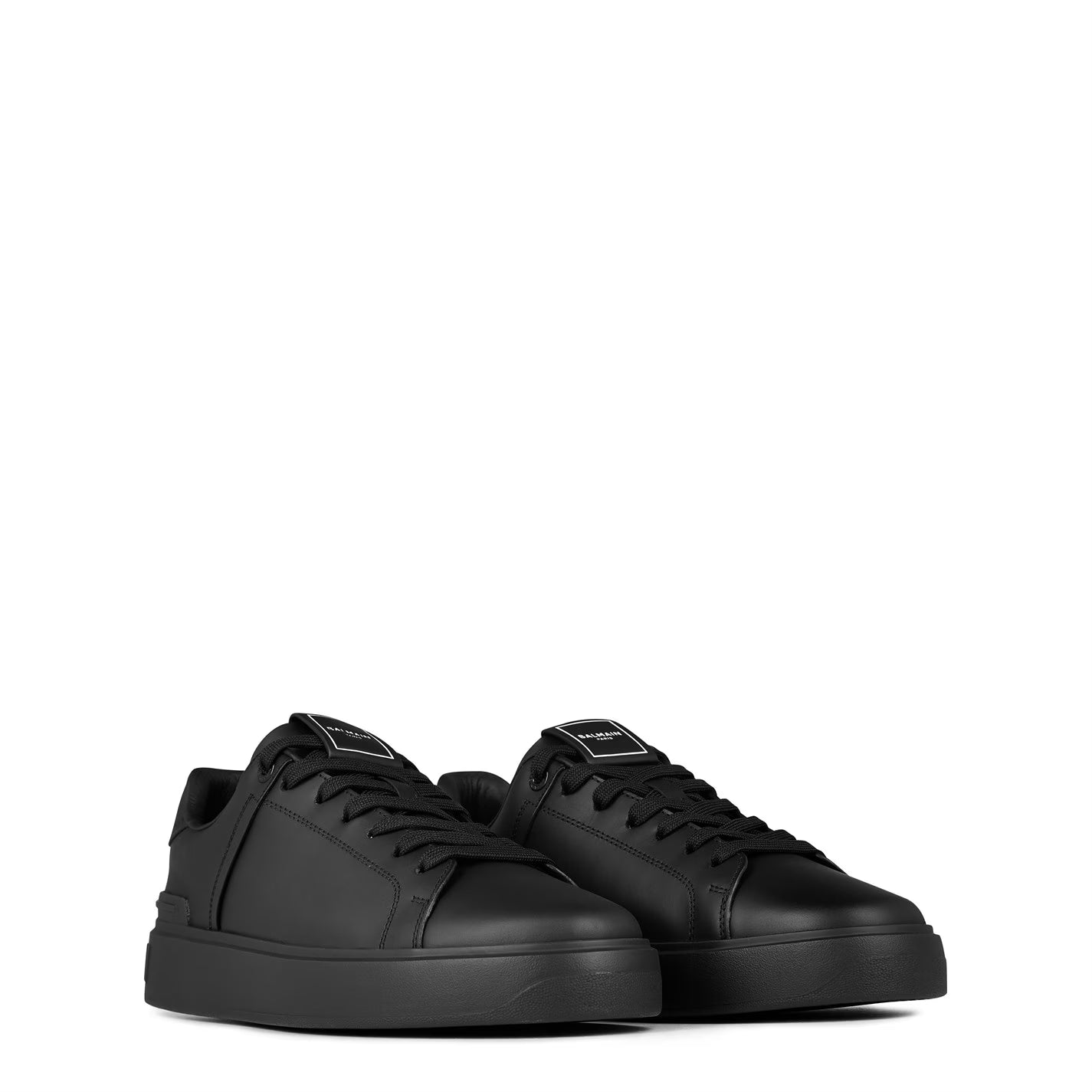 BALMAIN Men's B-Court Classic Leather Trainers