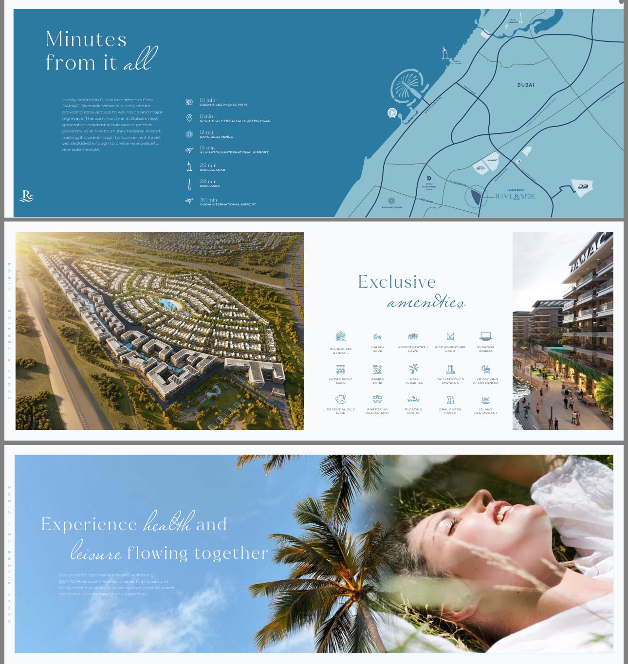 Damac Riverside 1 | 2 Bedroom Ultra Luxury Residences — Resort Scale Amenities — Dubai Investment Park UAE