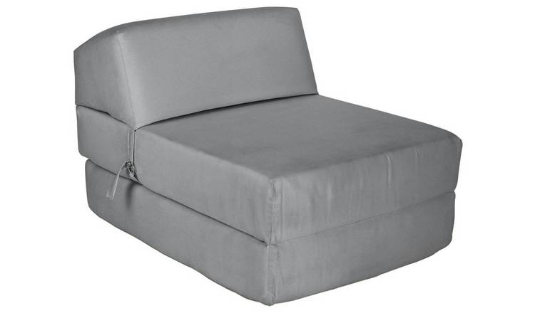 Kaikoo Single Fabric Chairbed - Flint Grey