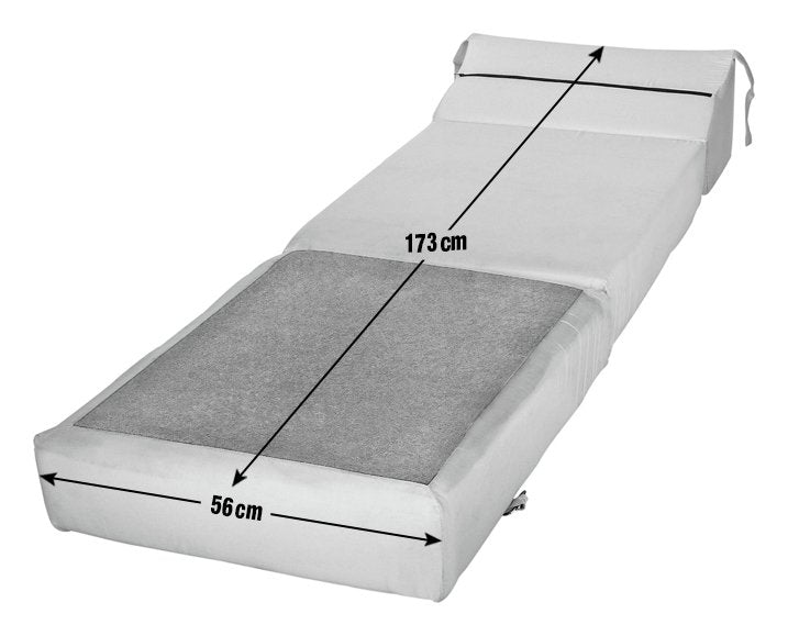 Kaikoo Single Fabric Chairbed - Flint Grey