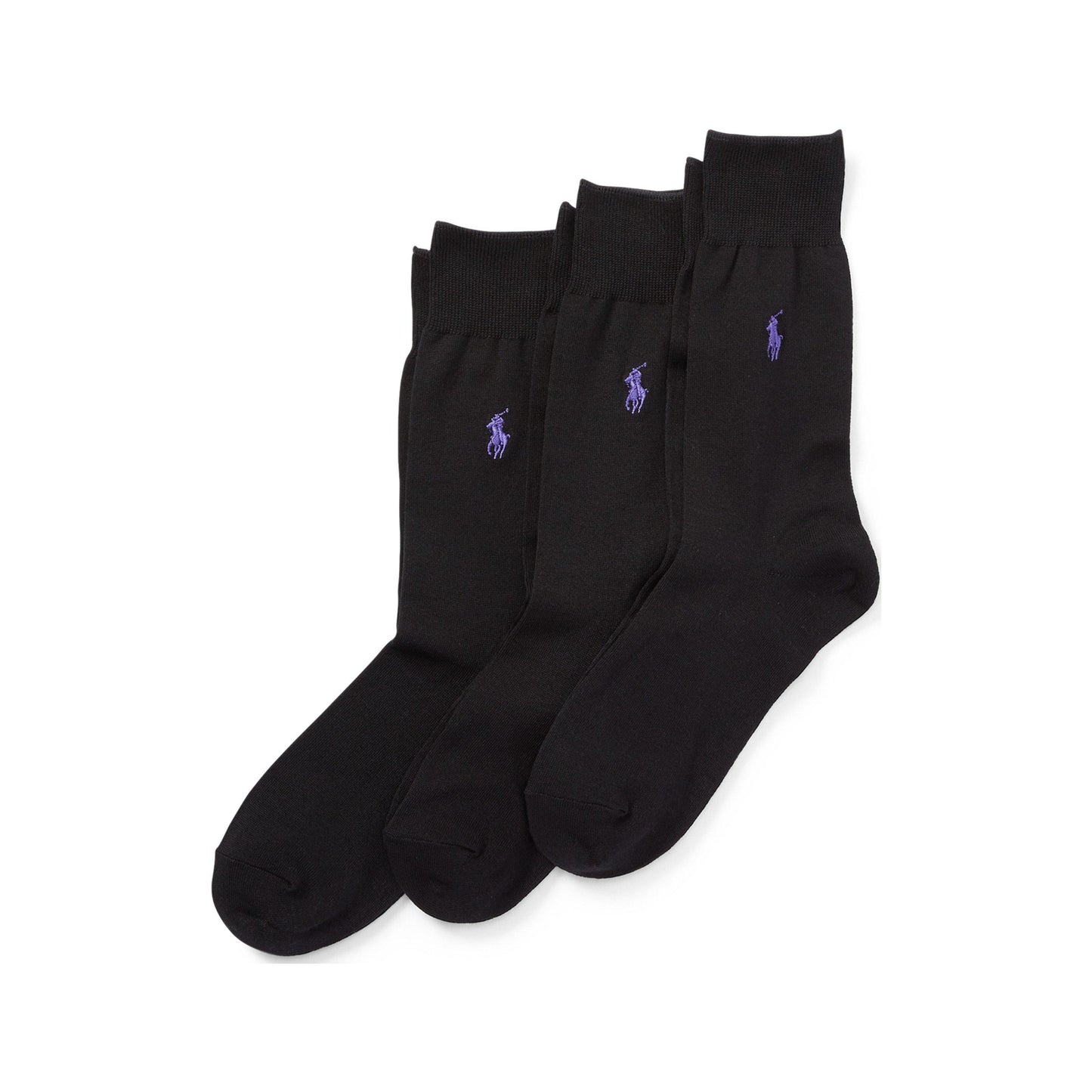 Polo Ralph Lauren Mens 3-Pack Mercerised Cotton Crew Socks