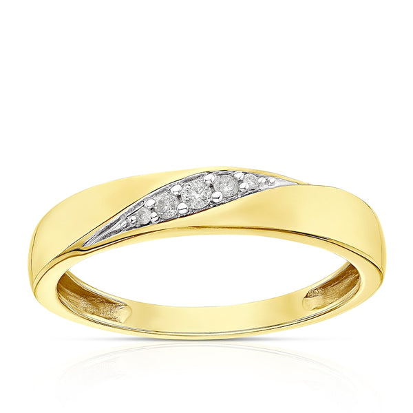 9ct Yellow Diamond Ring