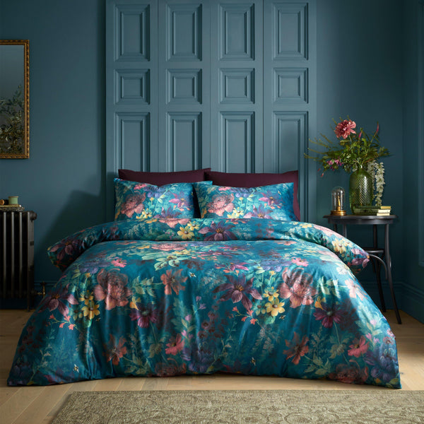 Bridgerton By CL Romantic Floral Duvet Cover Set