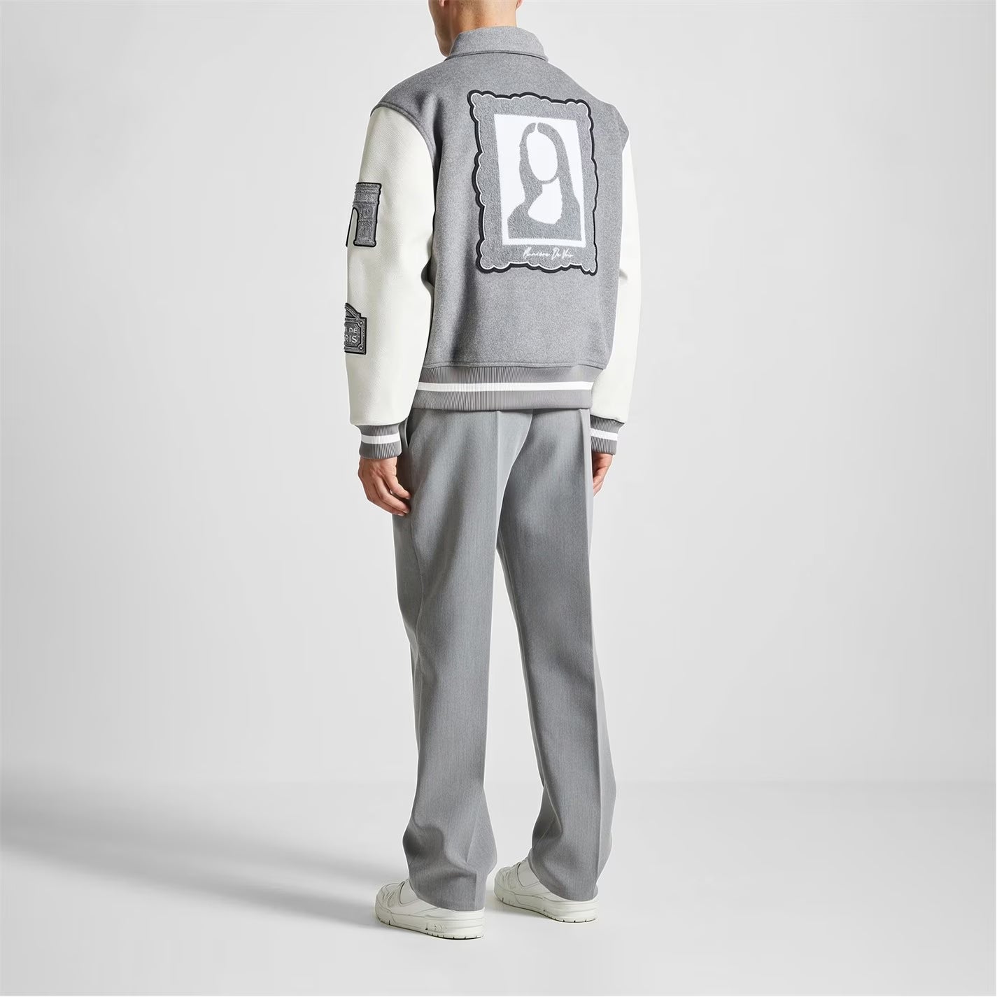 Men’s Mona Lisa Wool Blend Varsity Jacket