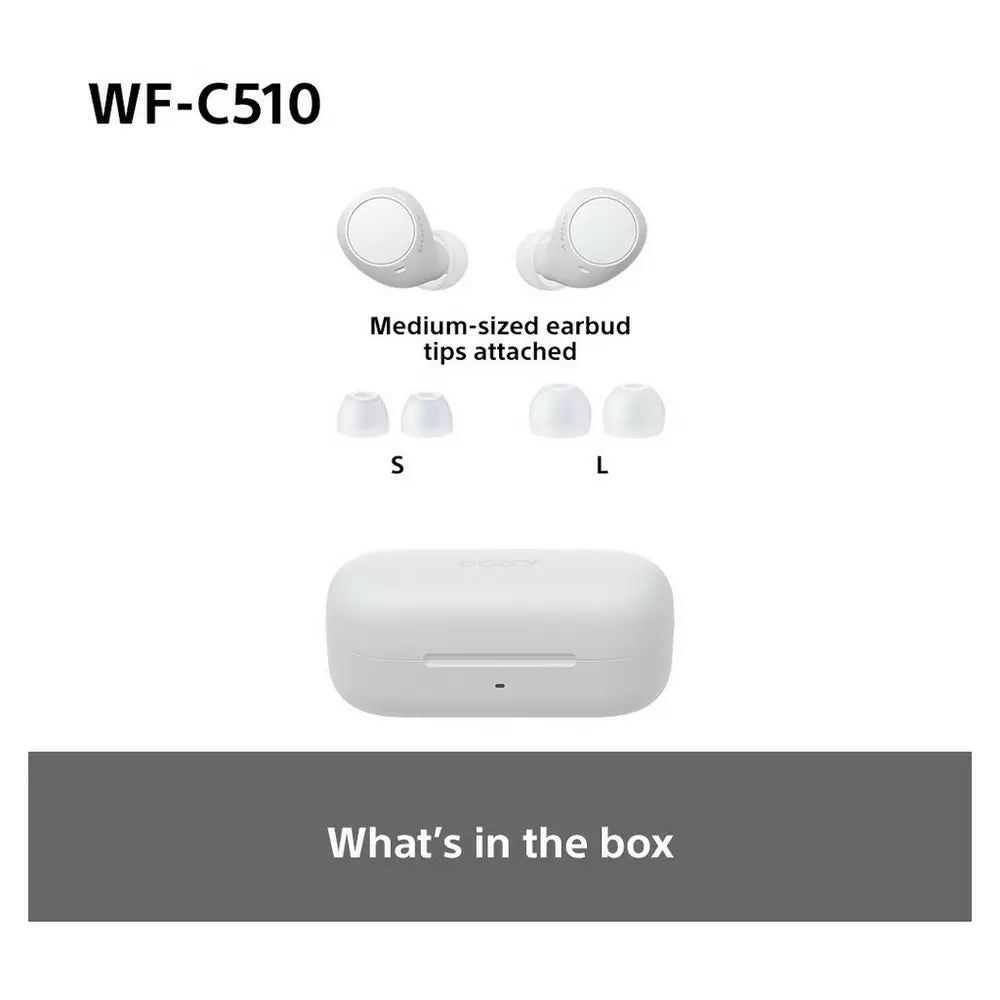 Sony WF-C510 True Wireless Earbuds – White