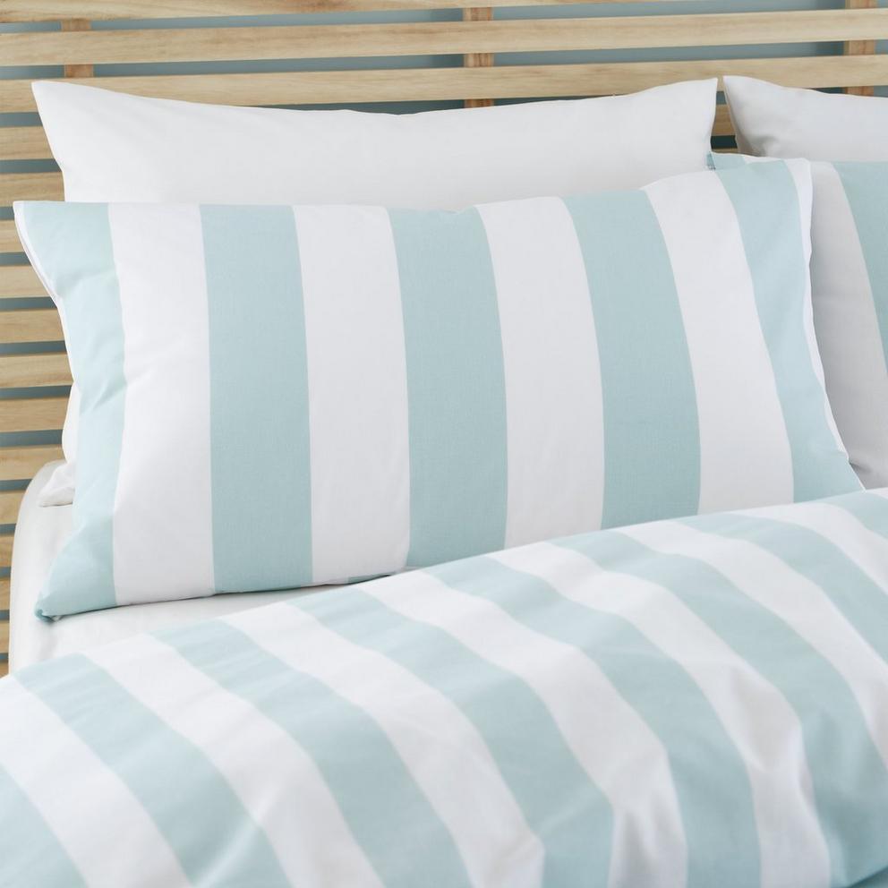 Cove Stripe Reversible Duvet Cover Set