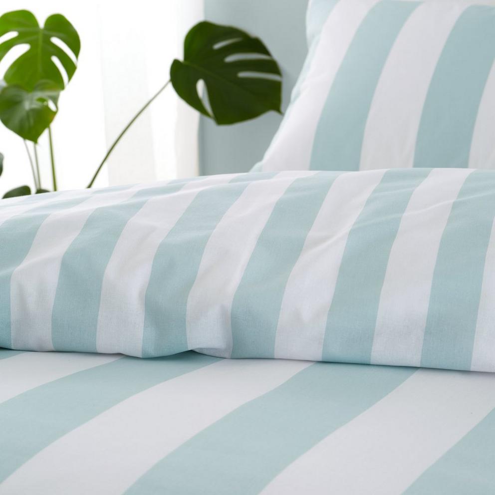 Cove Stripe Reversible Duvet Cover Set
