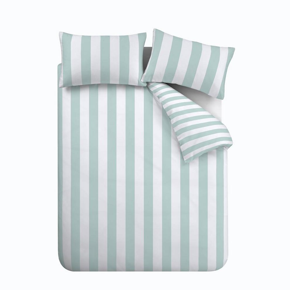 Cove Stripe Reversible Duvet Cover Set