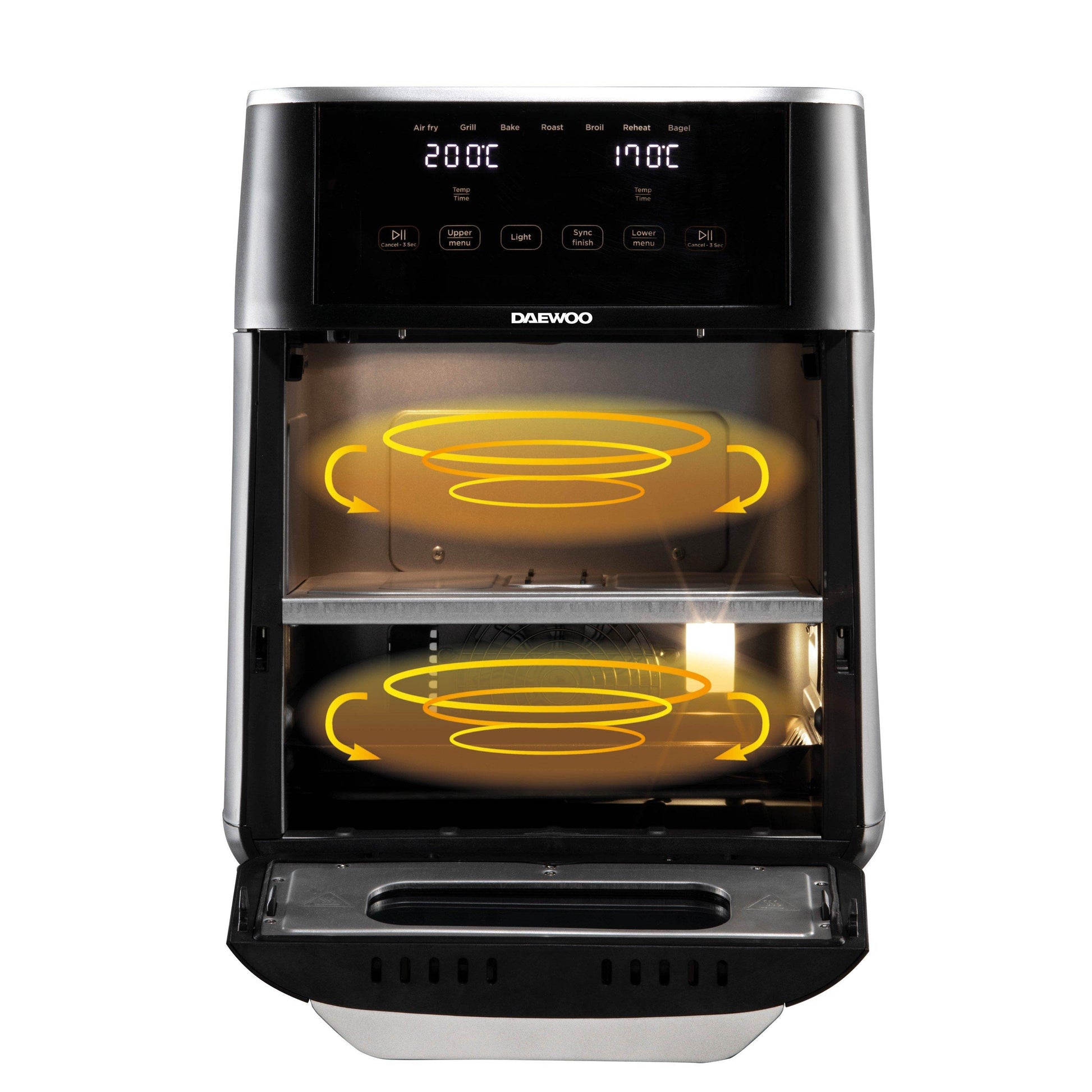 11L SPACE SAVING SPLIT DRAW AIR FRYER